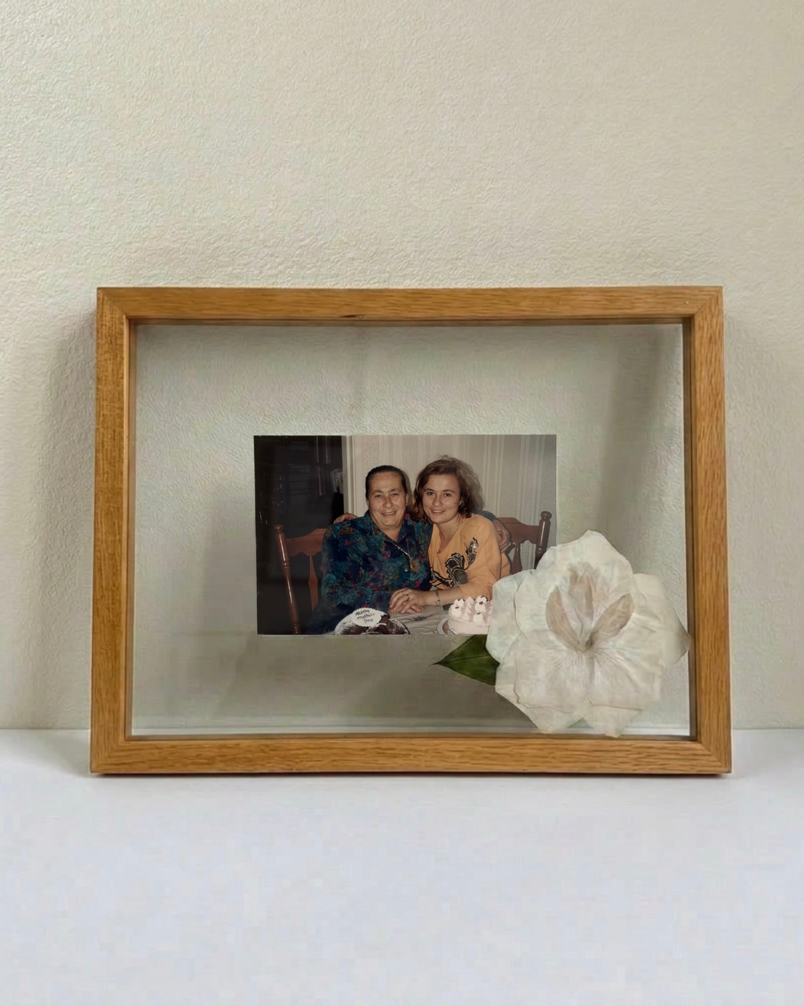 Custom Pressed Single Flower + Photo