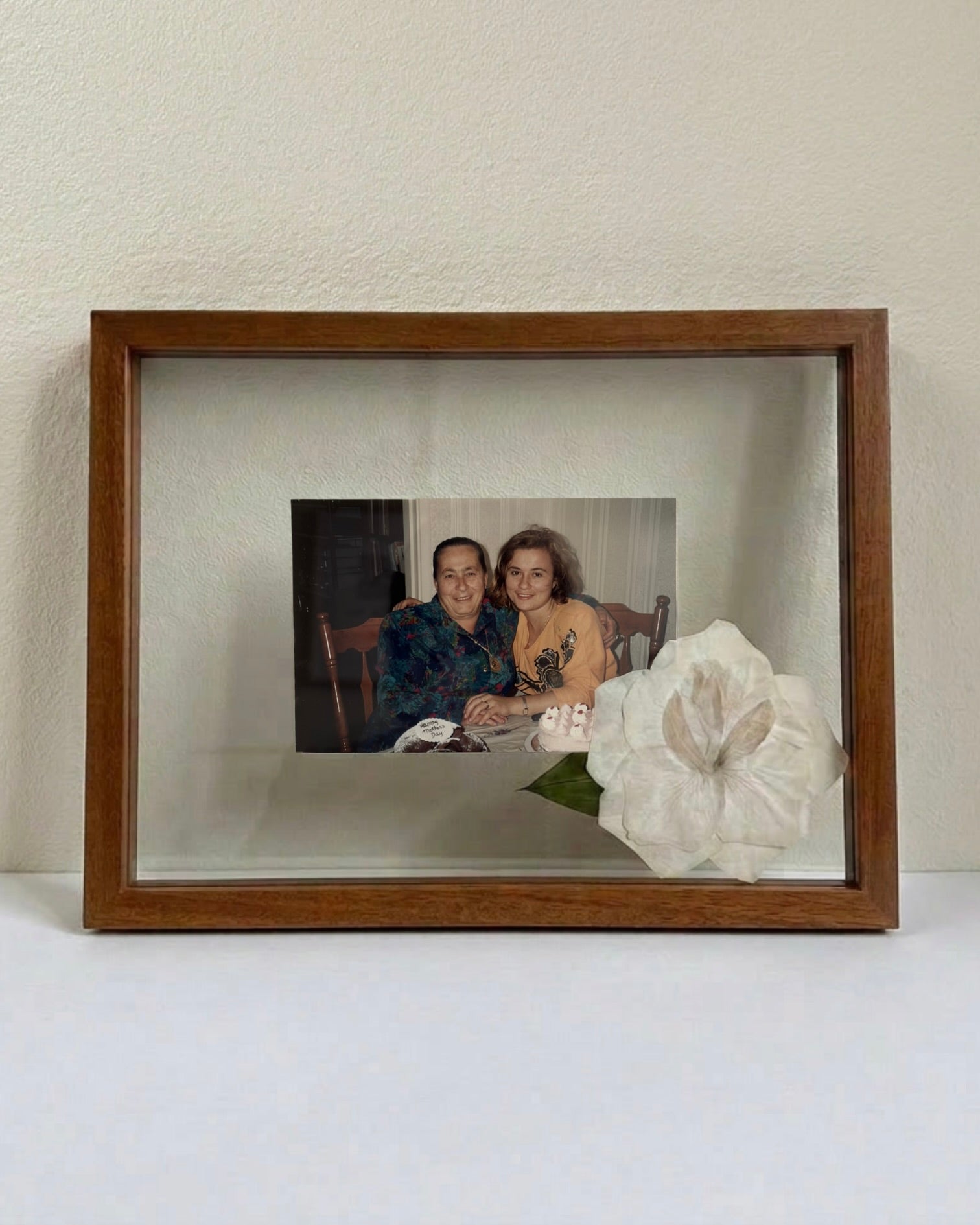 Custom Pressed Single Flower + Photo