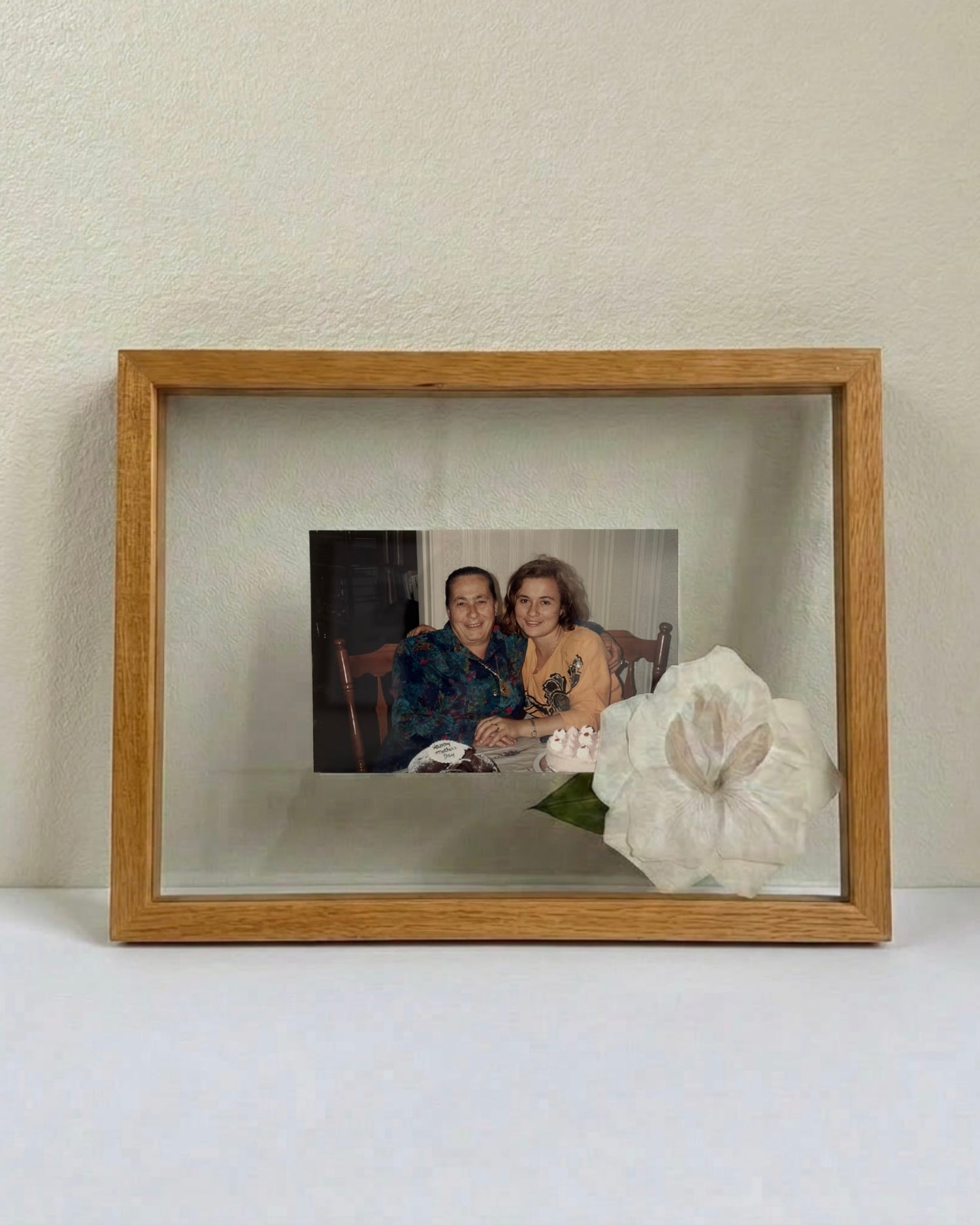 Custom Pressed Single Flower + Photo