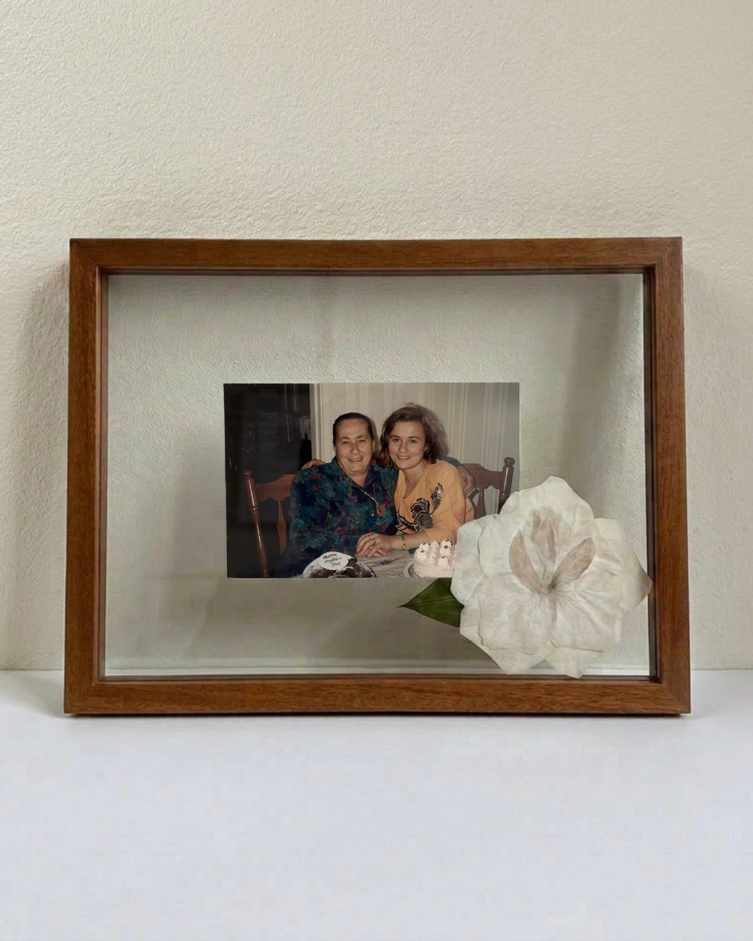 Custom Pressed Single Flower + Photo